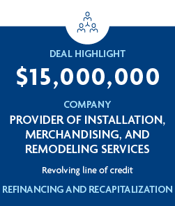Provider of Installation, Merchandising and Remodeling Services