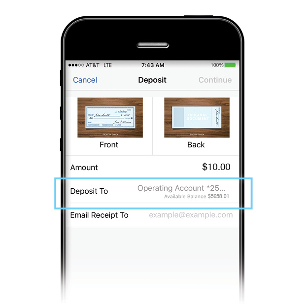 Deposit Check Online
