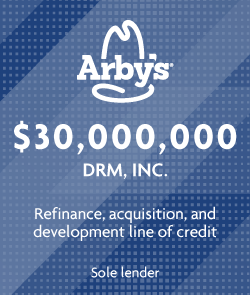 Representative transaction with Arby's for $30 million