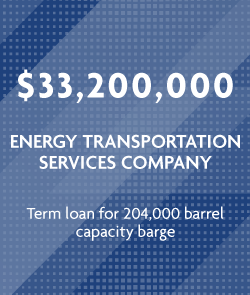 $33.2 million - Energy transportation Services Company