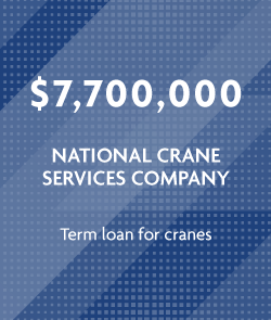 $7.7 million - National Crane Service Company
