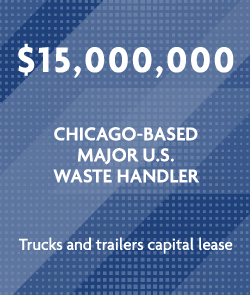 Wintrust - $10,000,000 - Chicago-based major U.S. waste handler 