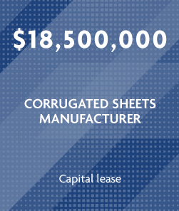 $8,500,000 - Corrugated Sheets Manufacturer