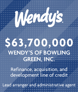Representative transaction with Wendy's for $63.7 million