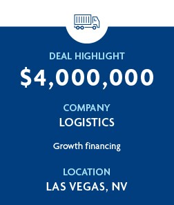 $4 million - Logistics Company - Las Vegas, NV