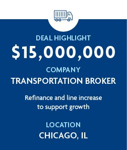 $15 million - Transportation Broker - Chicago, IL