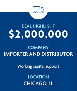 $2,000,000 - Importer and Distributor - Chicago, IL