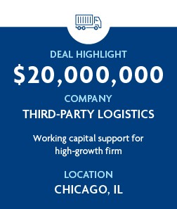 $20 million - Third-party Logistics Company - Chicago, IL