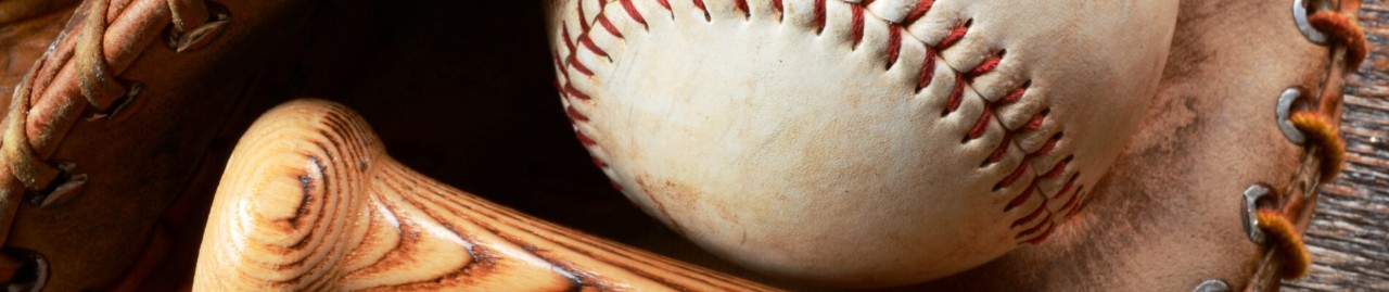 Baseball bat and a ball