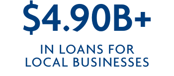 $ 4.90 billion plus in loans for local businesses